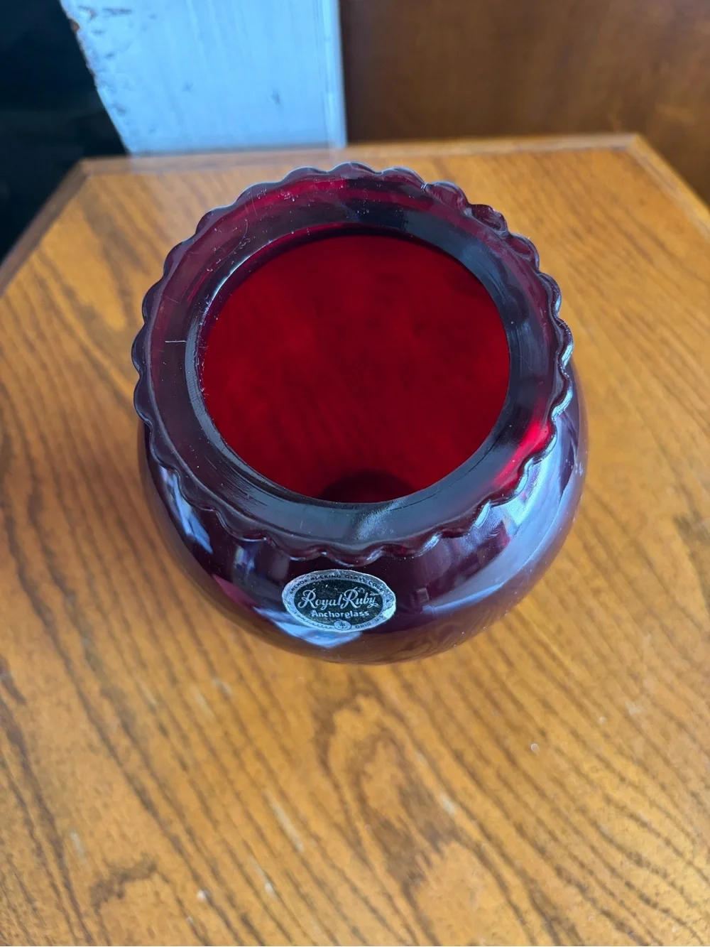 Anchor Hocking Royal Ruby Red Glass Vase
